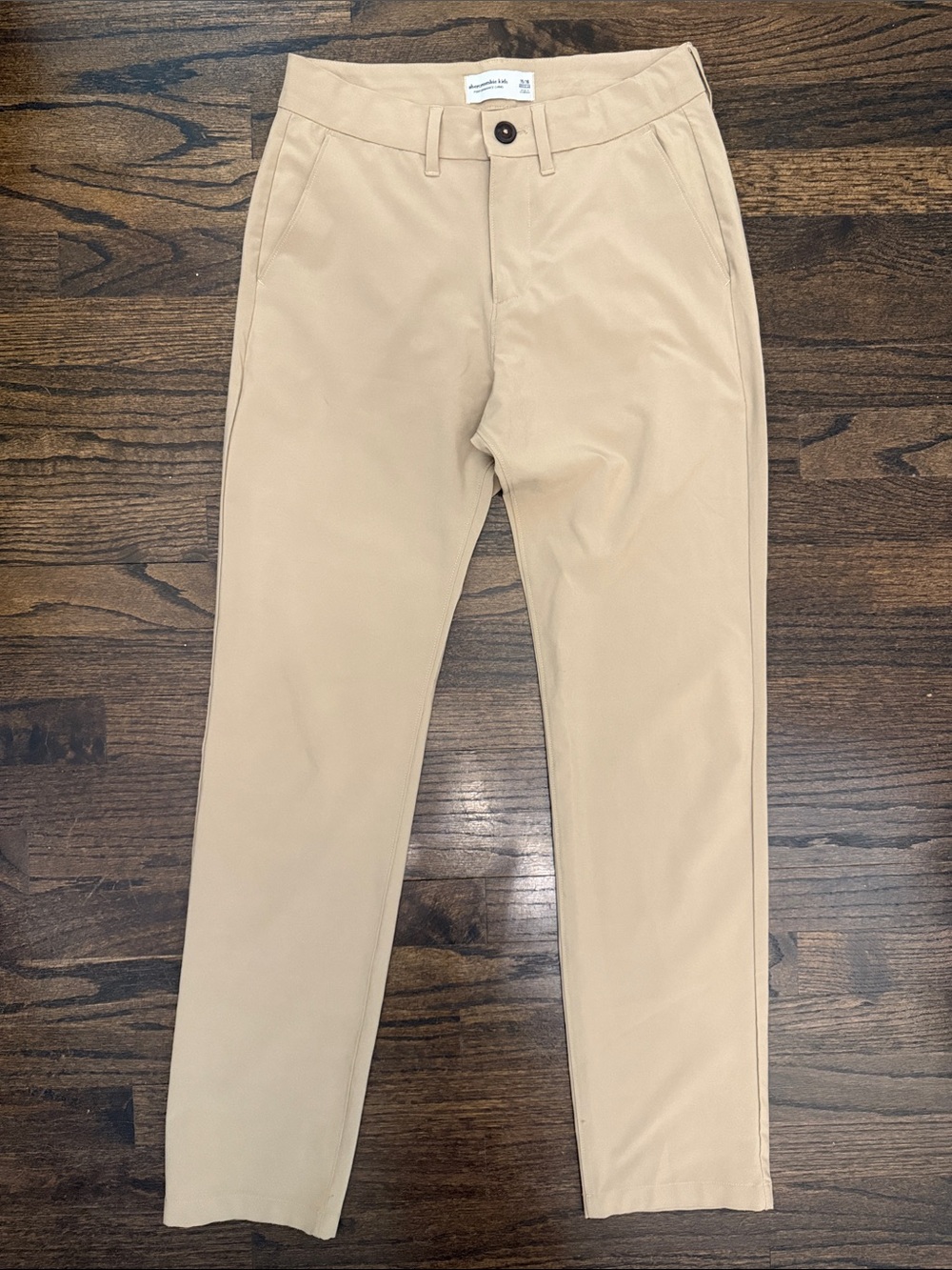 Abercrombie Kids Tan Performance Pants • boy size 15 / 16